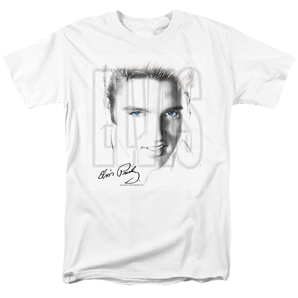 Elvis Presley Blue Eyes Mens T Shirt White Officially Licensed