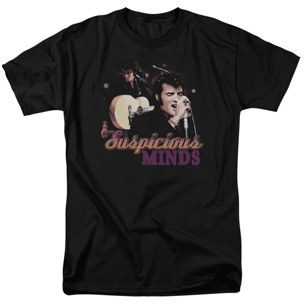 Elvis Presley Suspicious Minds Mens T Shirt Black Officially Licensed