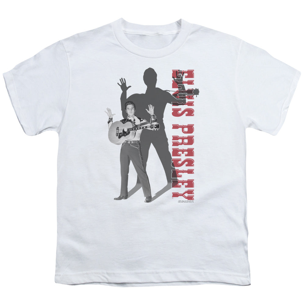 Elvis Presley Look No Hands Kids Youth T Shirt White Officially Licensed