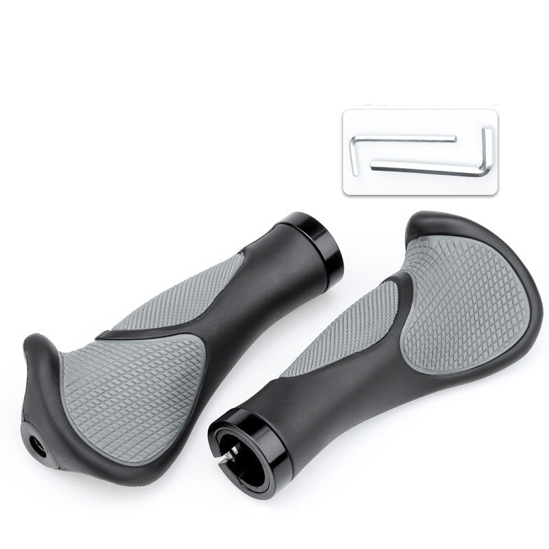 Mountain Bike Rubber Horn Handlebars Bicycle Handlebars Riding Bilateral Lock Vice Handle