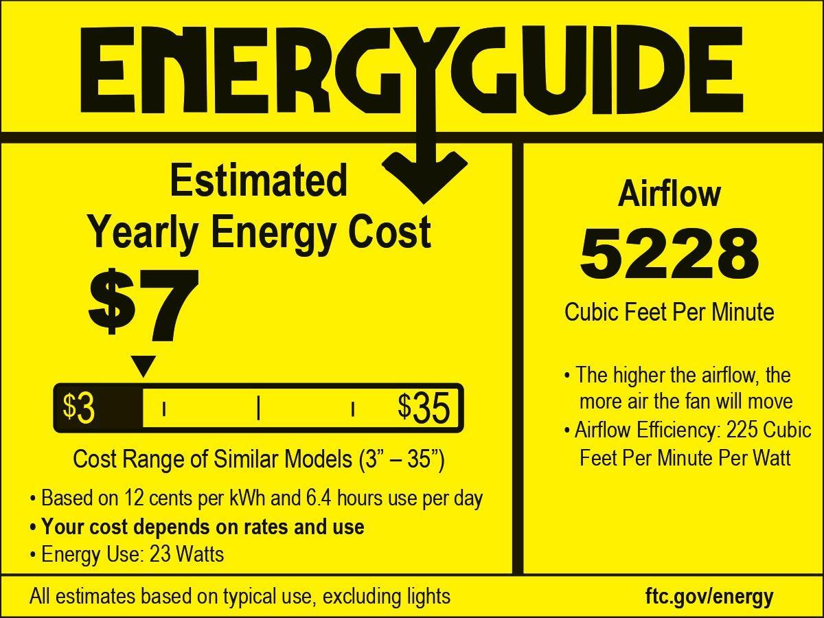 60" Black Led Indoor Ceiling Fan With Remote 8 Blade