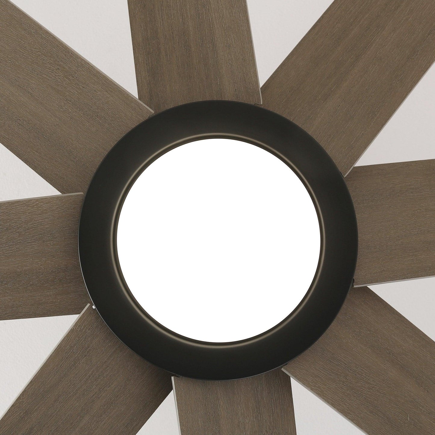 60" DC Motor 8 Blades Modern Downrod Mount Ceiling Fan with LED Light and Remote Control