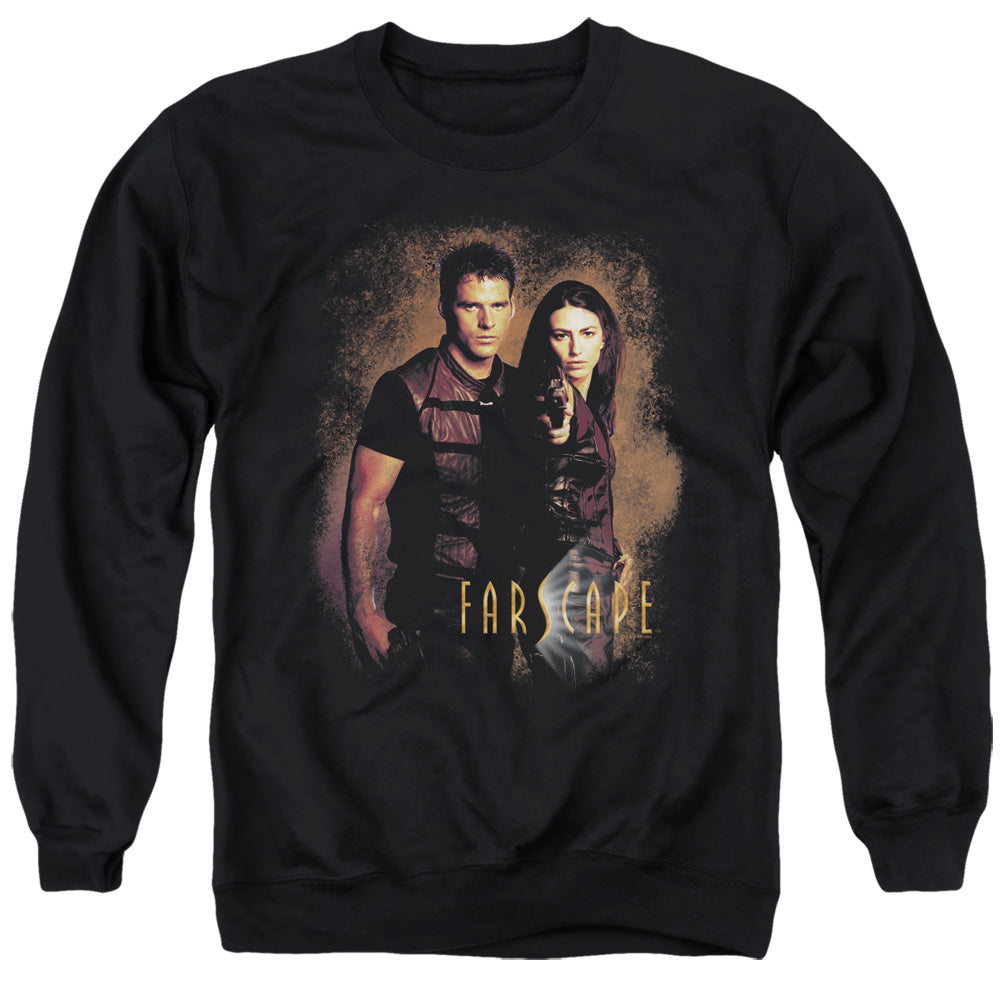 Farscape Wanted Mens Crewneck Sweatshirt Black