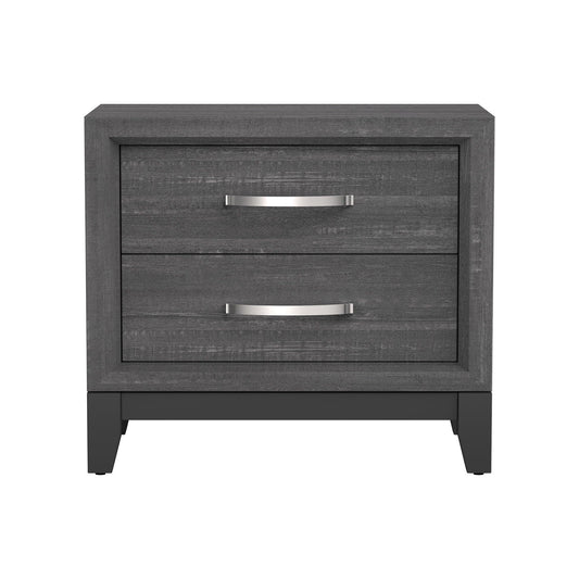 Furniture of America Lucien Modern Wood Nightstand with 2 Drawers