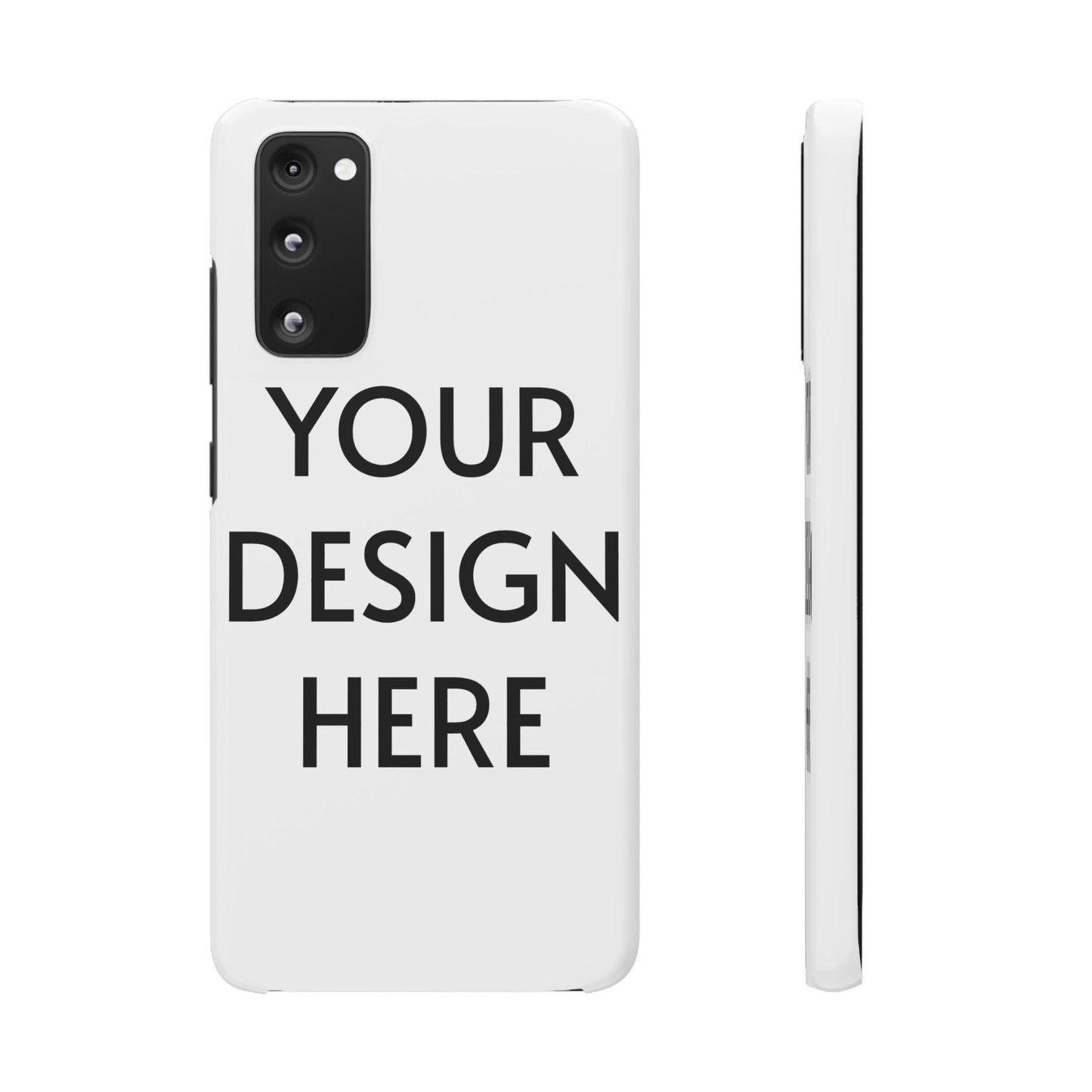 Custom Snap Case for Samsung – 100% Polycarbonate, Slim & Lightweight, Glossy/Matte Finish, Wireless Charging Compatible