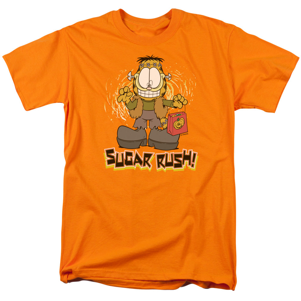 Garfield Sugar Rush Mens T Shirt Orange Officially Licensed