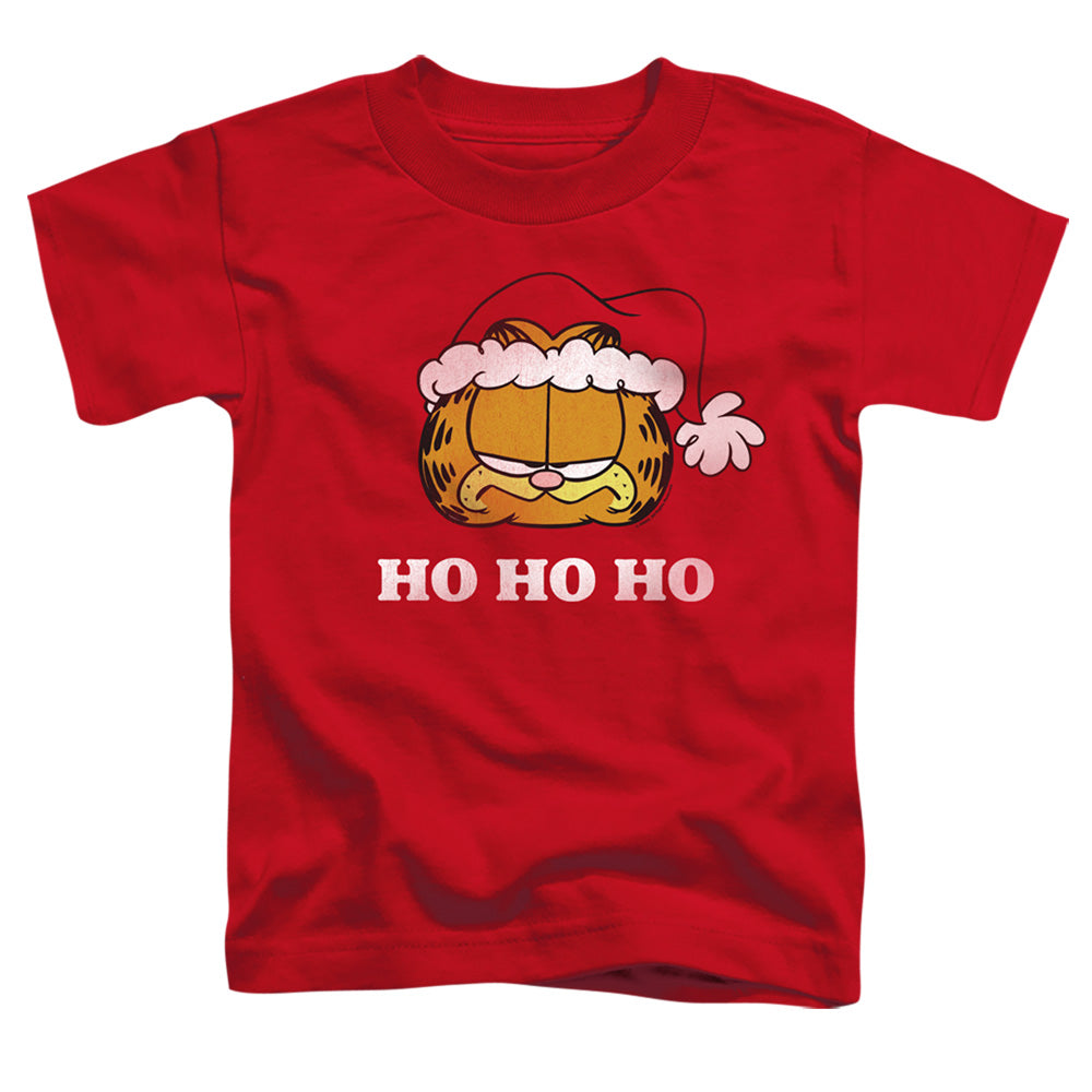 Garfield Ho Ho Ho Toddler Kids Youth T Shirt Red