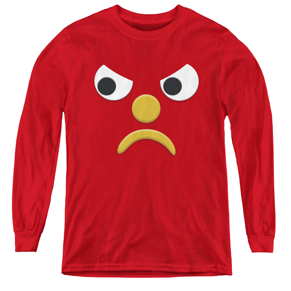 Gumby Blockhead G Long Sleeve Kids Youth T Shirt Red