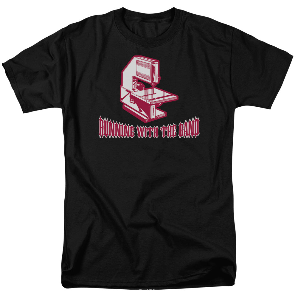 Running With The Band Mens T Shirt Black Officially Licensed