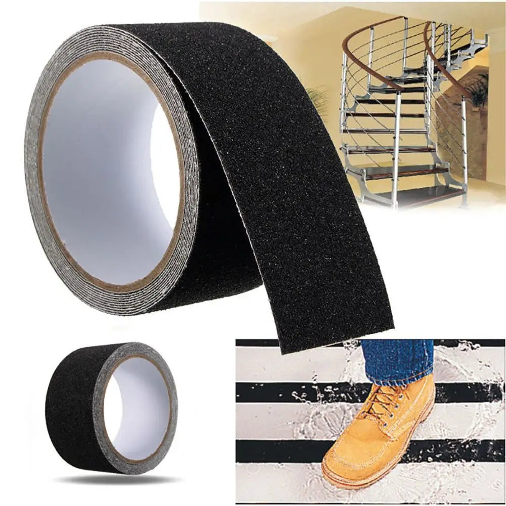 GripWiz 5m Pro Anti-Slip Safety Tape – Outdoor/Indoor High-Friction Waterproof Traction Roll