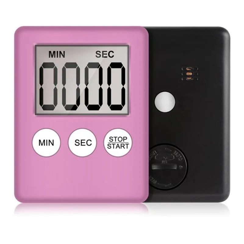 Tick-Tock Tech – Magnetic Digital Kitchen Timer with LCD Screen & Alarm Countdown (Color Options Available)