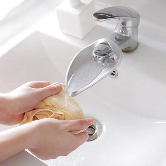 1Pcs Silicone Faucet Extender Solid Color Sink Handle Extension Bathroom Kitchen Accessories Reach Faucet Rubber Hand Washing