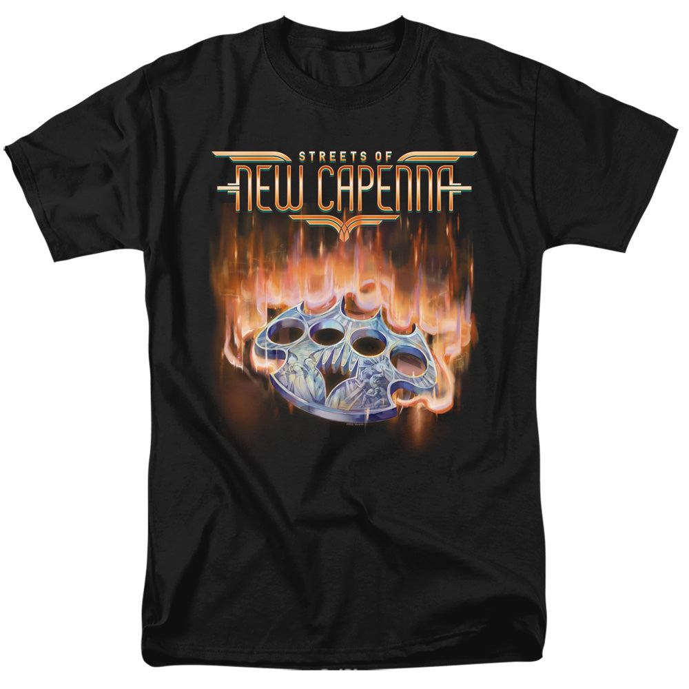 Magic The Gathering Burning Knuckles With Logo Mens T Shirt Black Officially Licensed