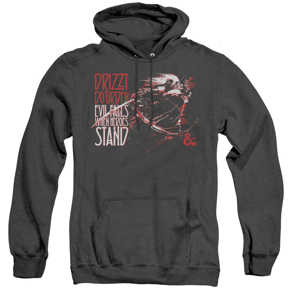 Dungeons And Dragons Evil Falls Mens Heather Hoodie Black Officially Licensed