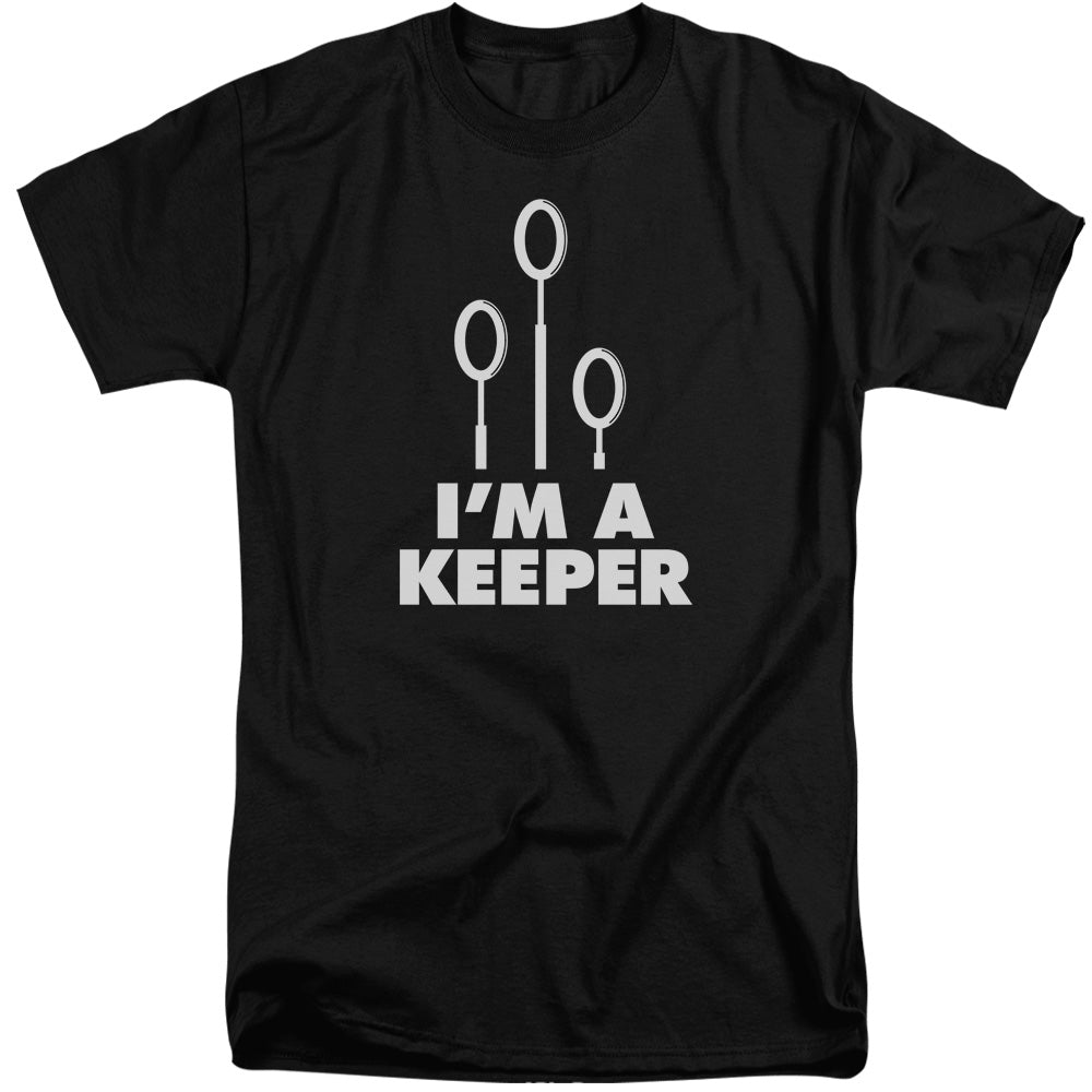 Harry Potter Keeper Mens Tall T Shirt Black Officially Licensed