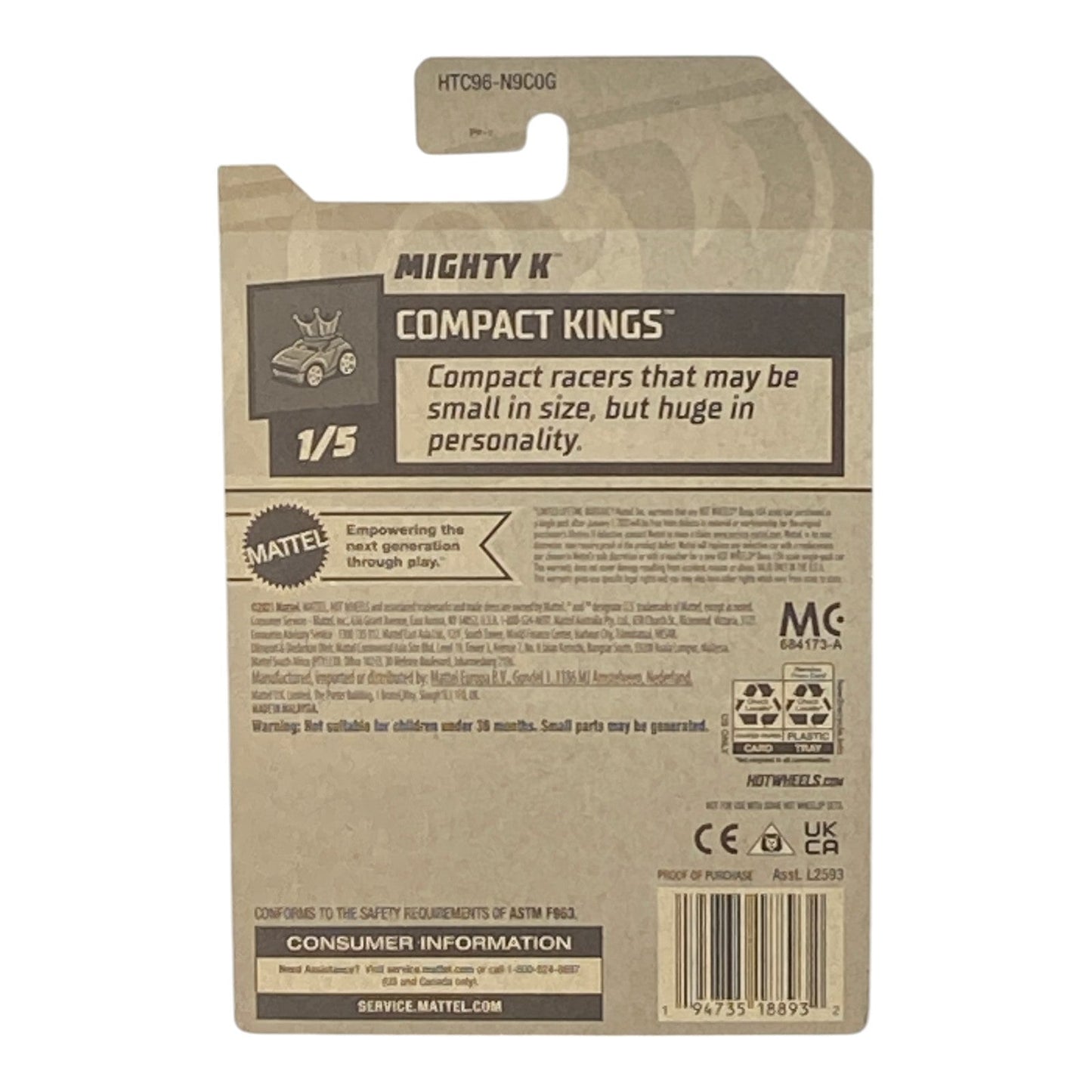 Hot Wheels Mighty K - Compact Kings Series 1/5