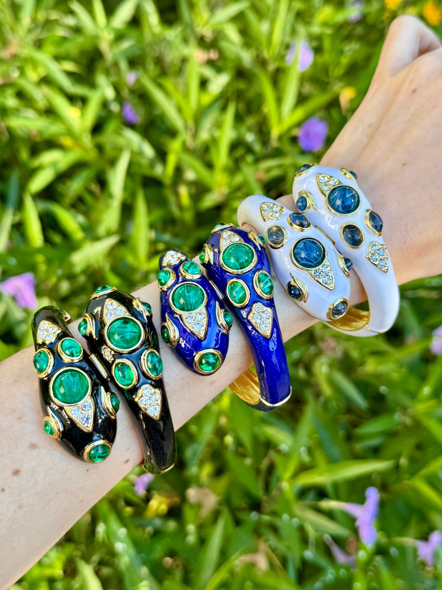 White Double Headed Snake Bracelet