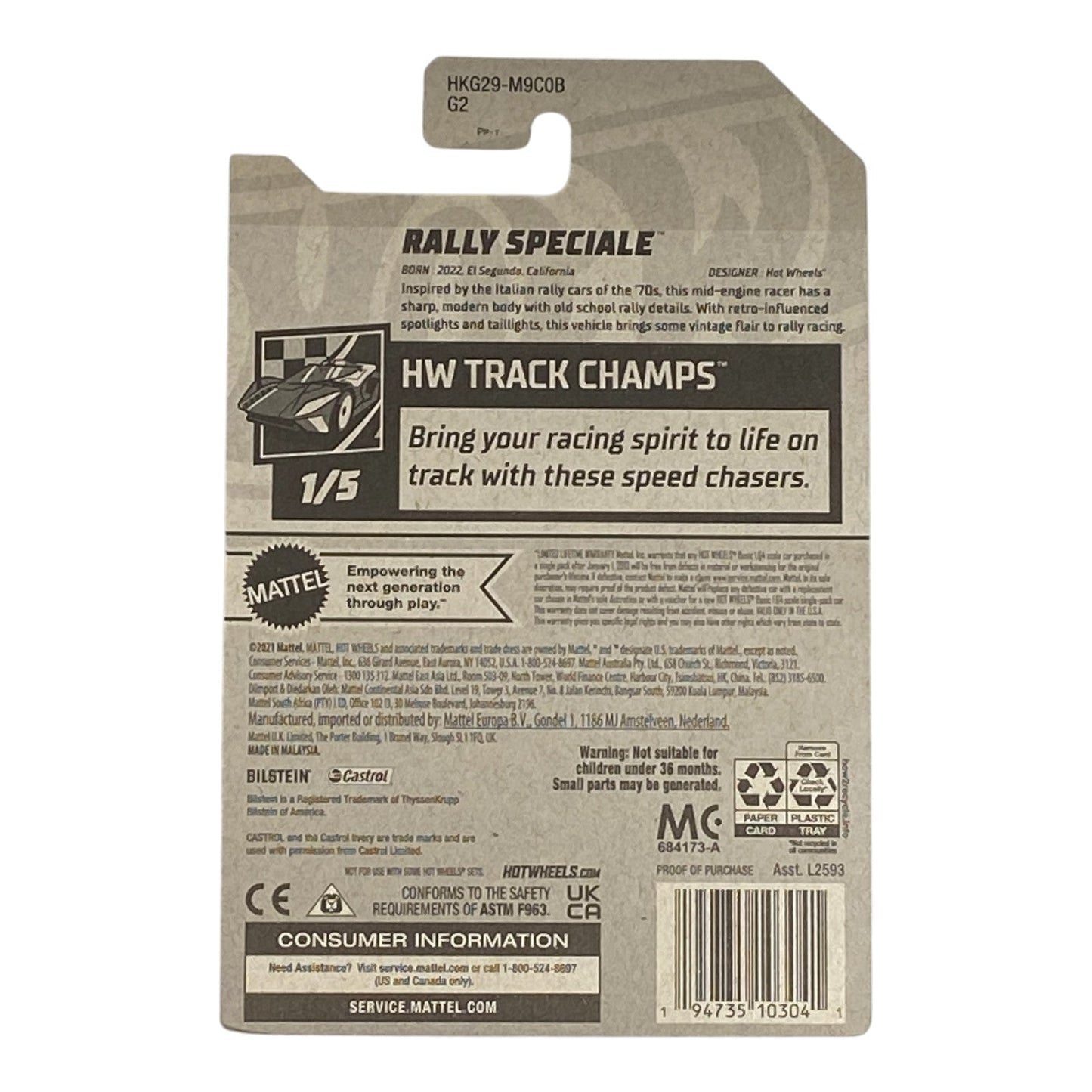 Hot Wheels Rally Speciale - HW Track Champs Series 1/5