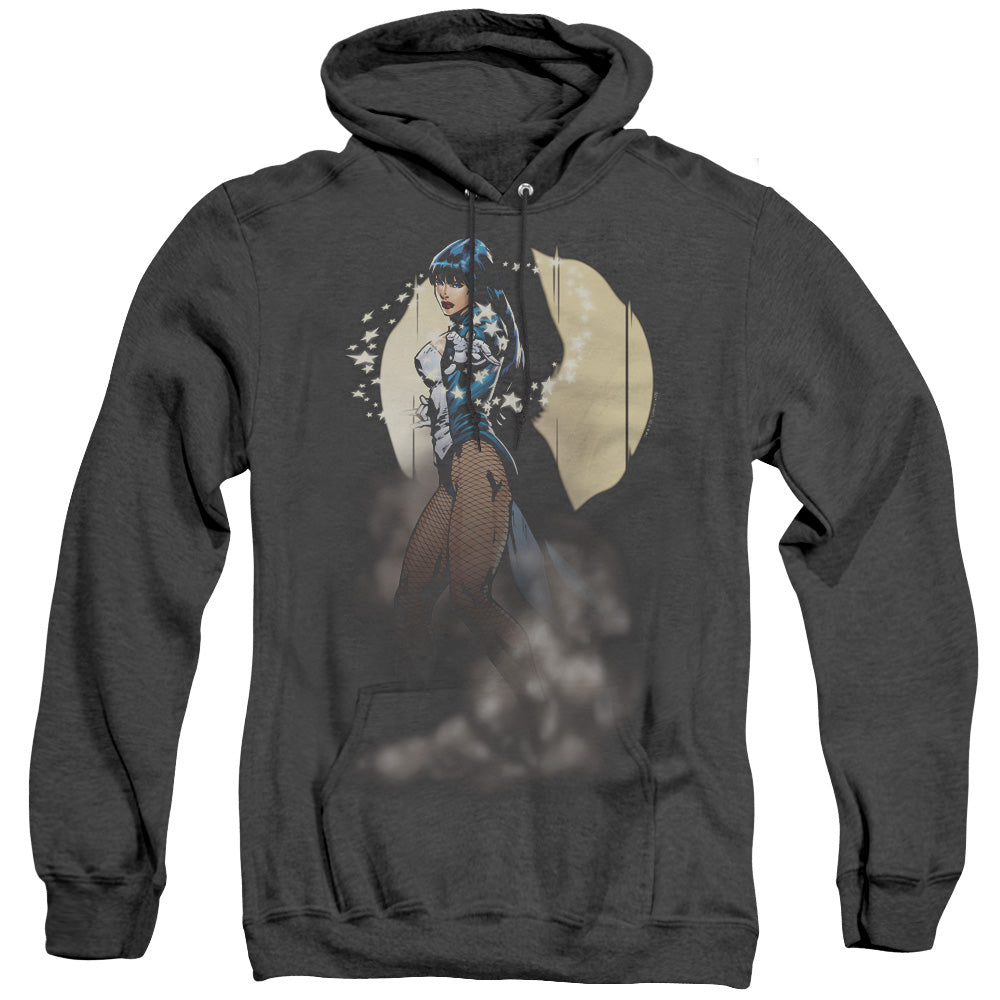 Justice League Of America Zatanna Illusion Heather Mens Hoodie Black Officially Licensed