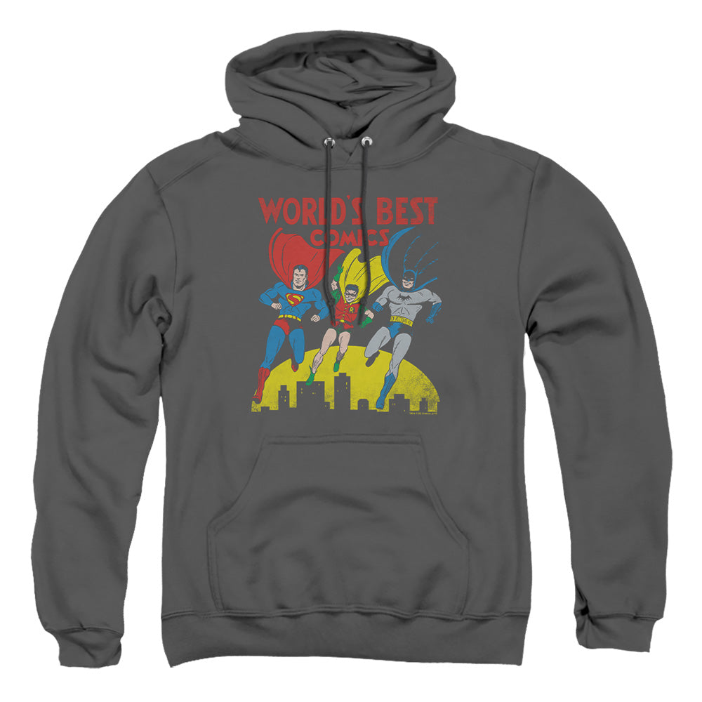 Justice League Of America Worlds Best Mens Hoodie Charcoal Officially Licensed
