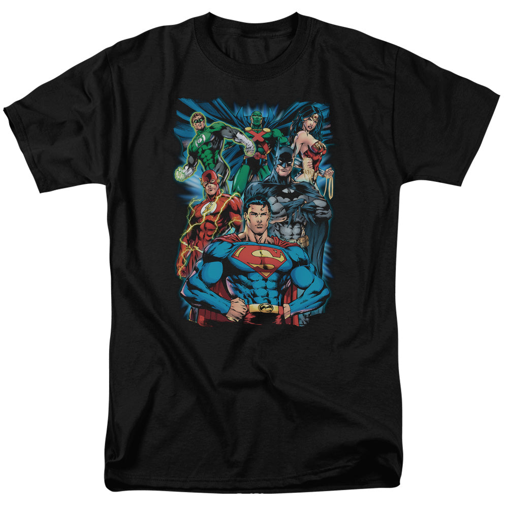 Justice League Of America Justice Is Served Mens T Shirt Black Officially Licensed