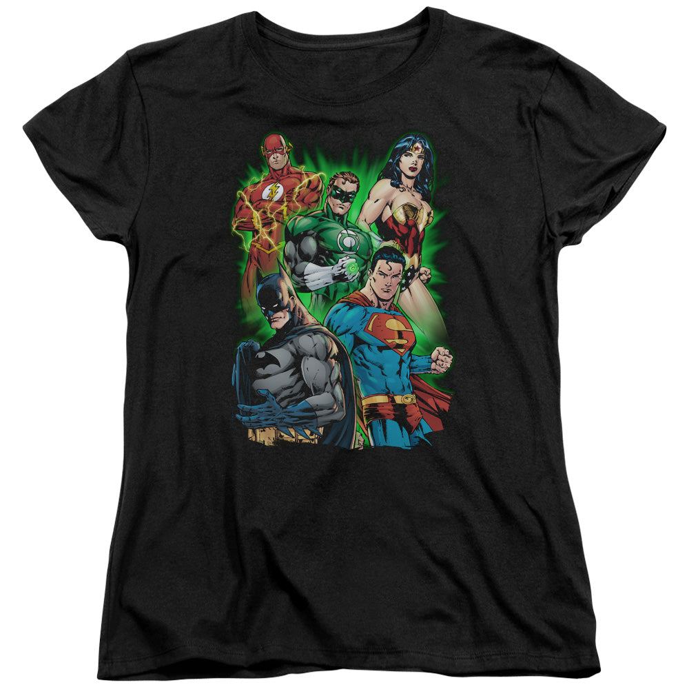 Justice League Will Power Womens T Shirt Black Officially Licensed