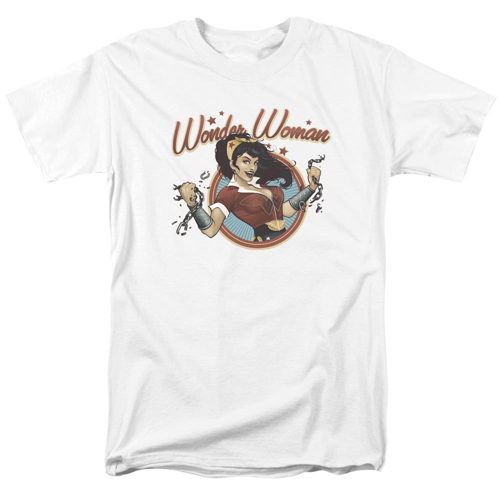 Justice League Wonder Break Mens T Shirt White Officially Licensed