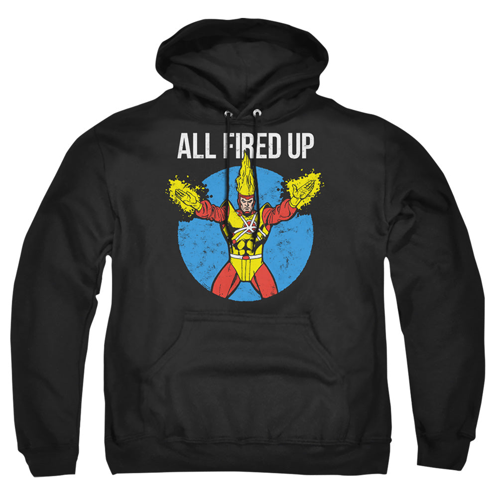 Justice League Of America Firestorms Party Mens Hoodie Black Officially Licensed