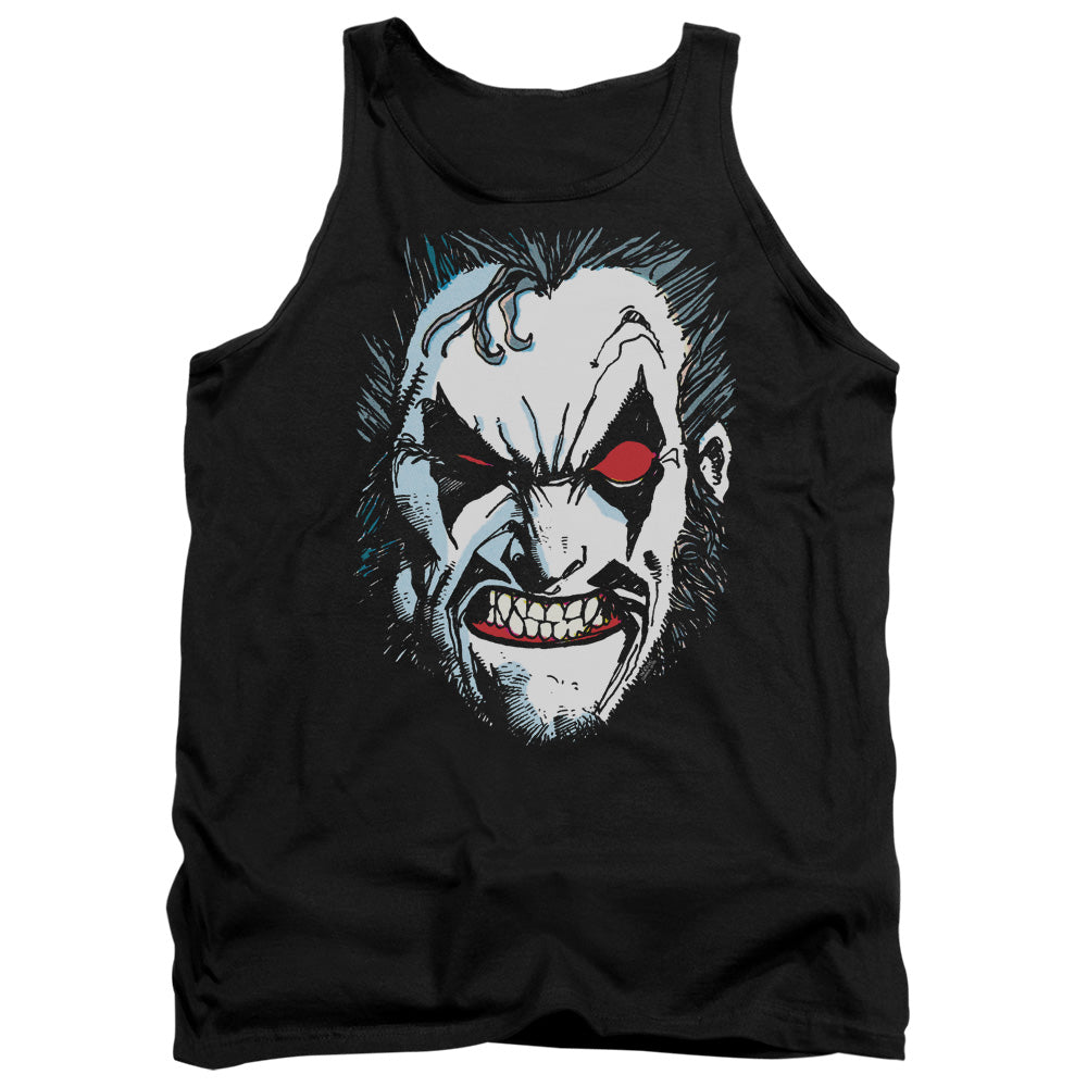 Justice League in Lo Face Mens Tank Top Shirt Black Officially Licensed