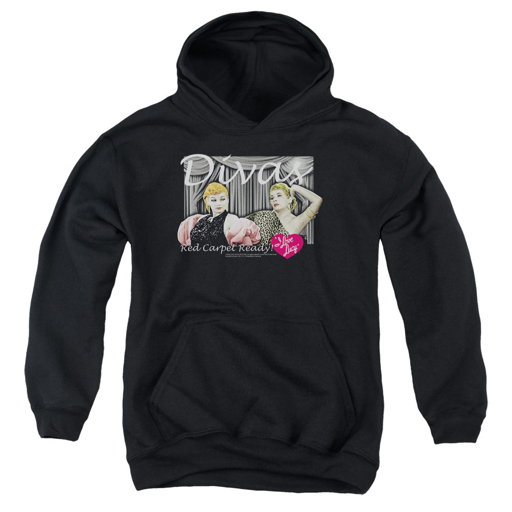 I Love Lucy Divas Kids Youth Hoodie Black Officially Licensed