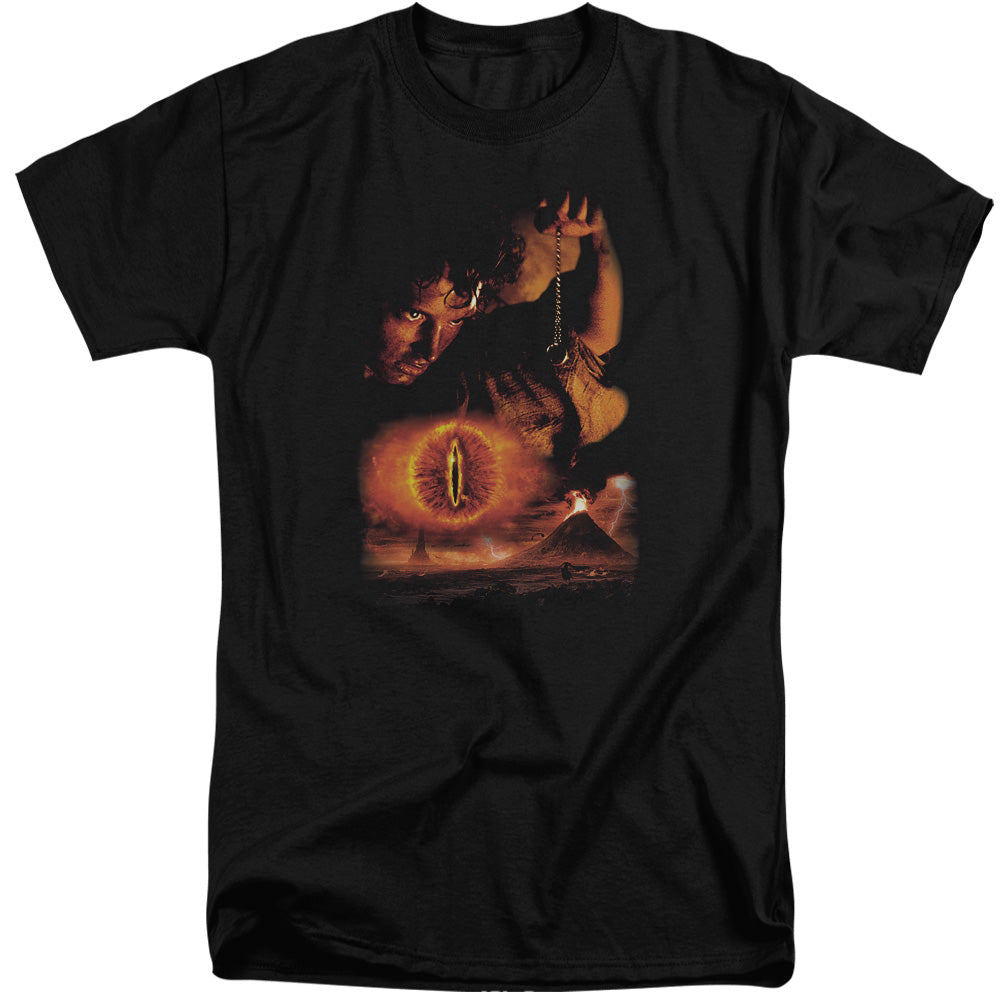 Lord of the Rings Destroy The Ring Mens Tall T Shirt Black Officially Licensed