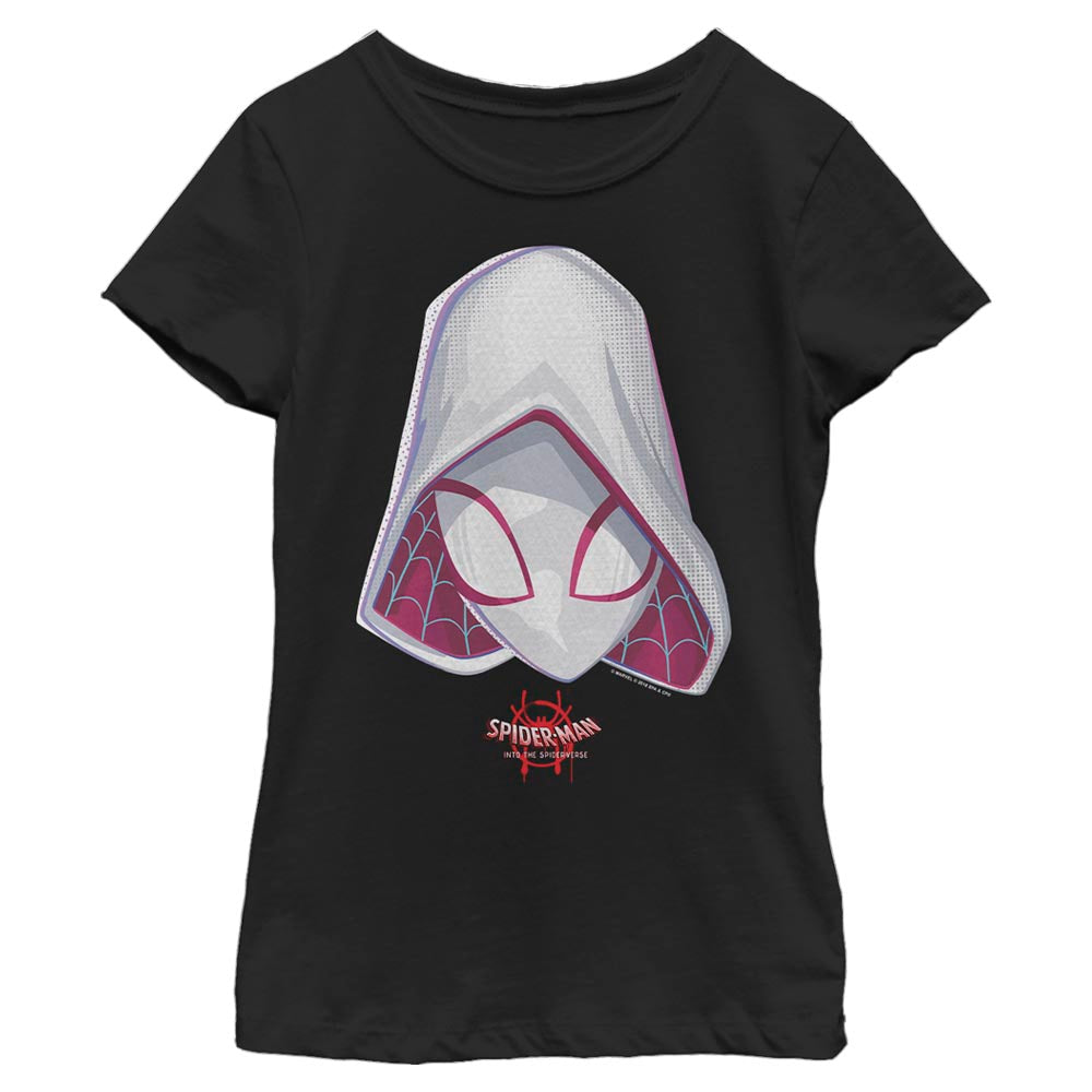 Marvel Spider-Man: Into the Spider-Verse Spider-Gwen Hood Girls Kids T Shirt