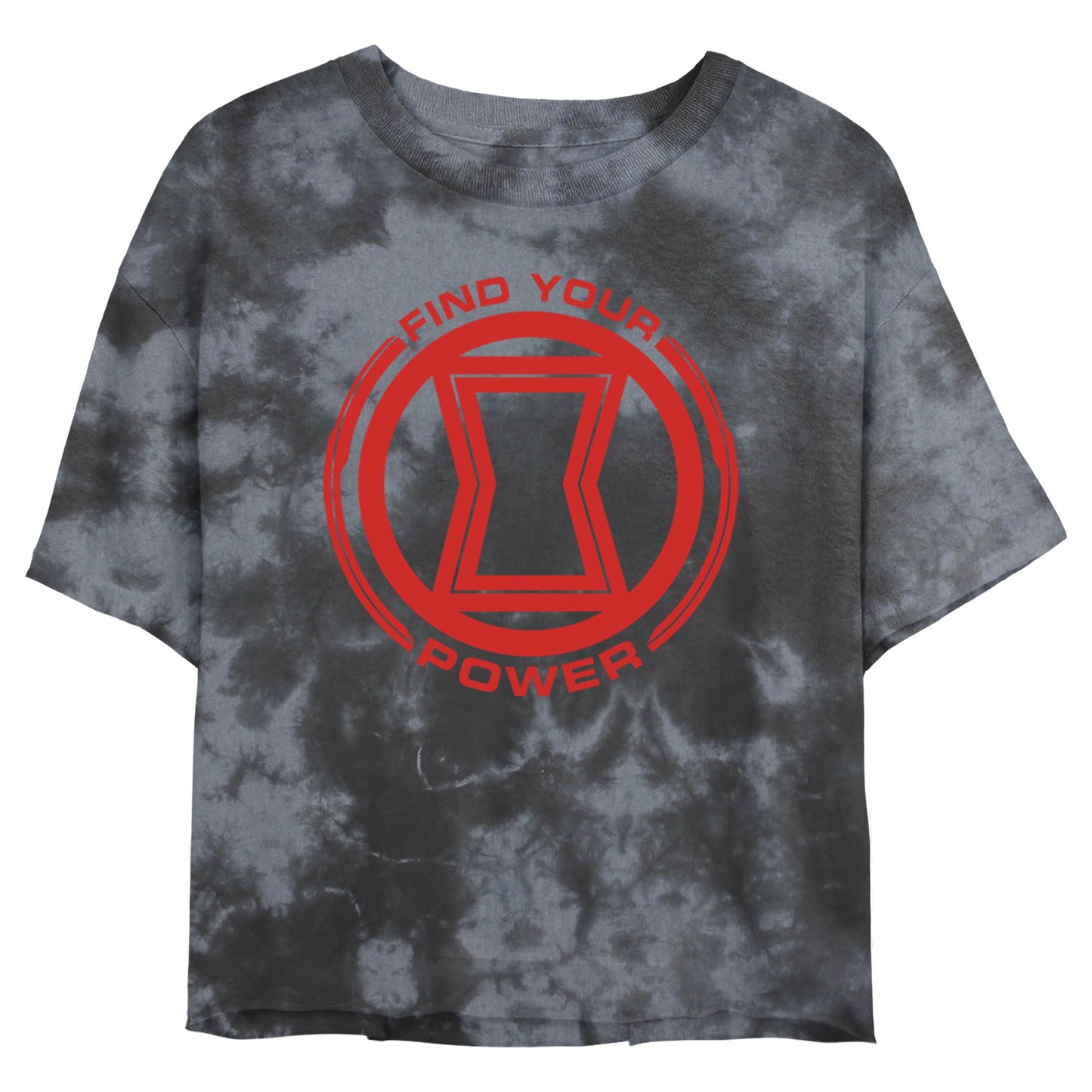 Marvel Power of Black Widow Bombard Tie-Dye Juniors T Shirt