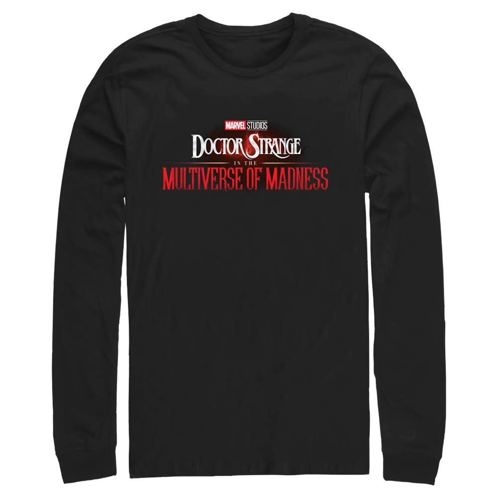Marvel Doctor Strange Rendered Logo Mens Long Sleeve T Shirt