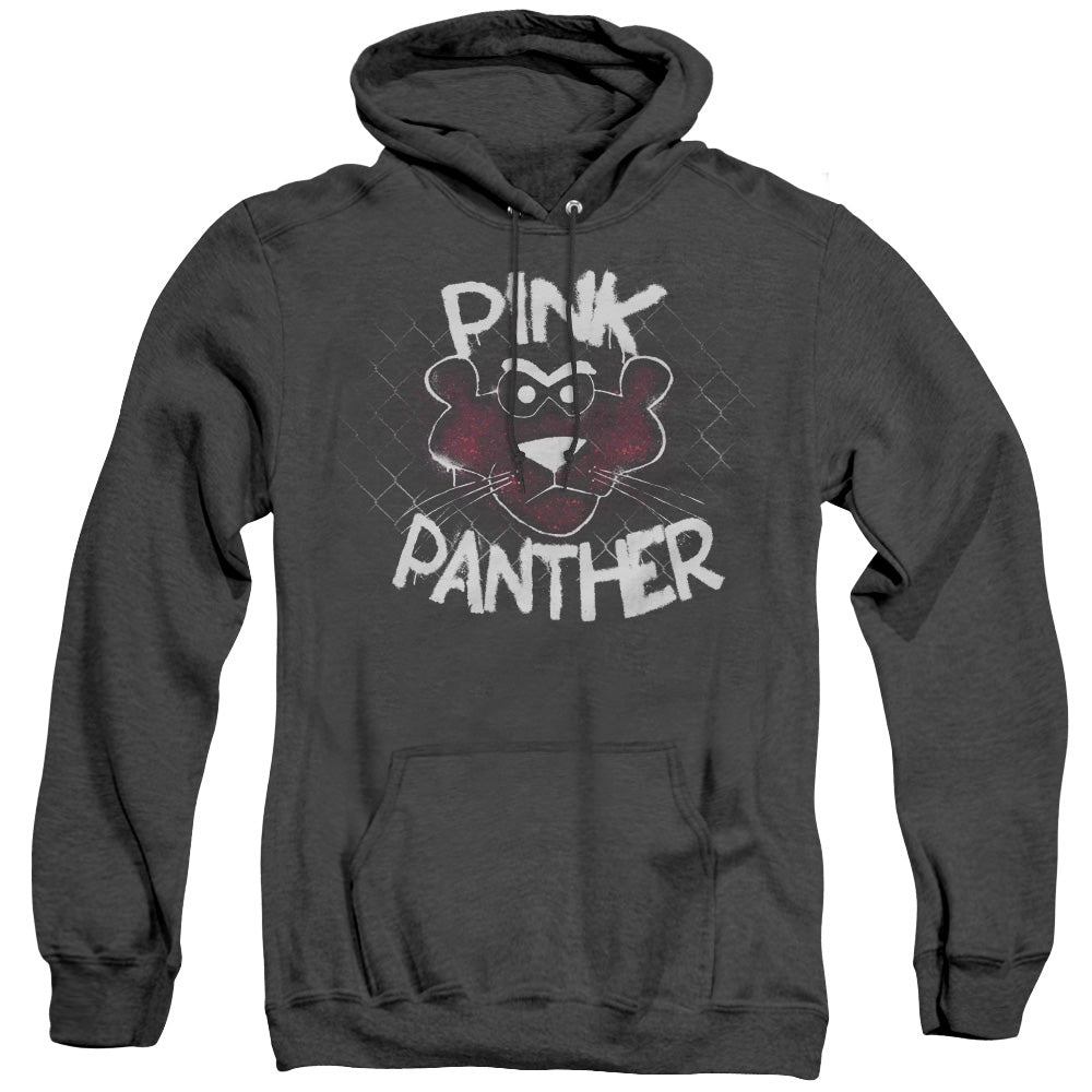 Pink Panther Spray Panther Heather Mens Hoodie Black Officially Licensed