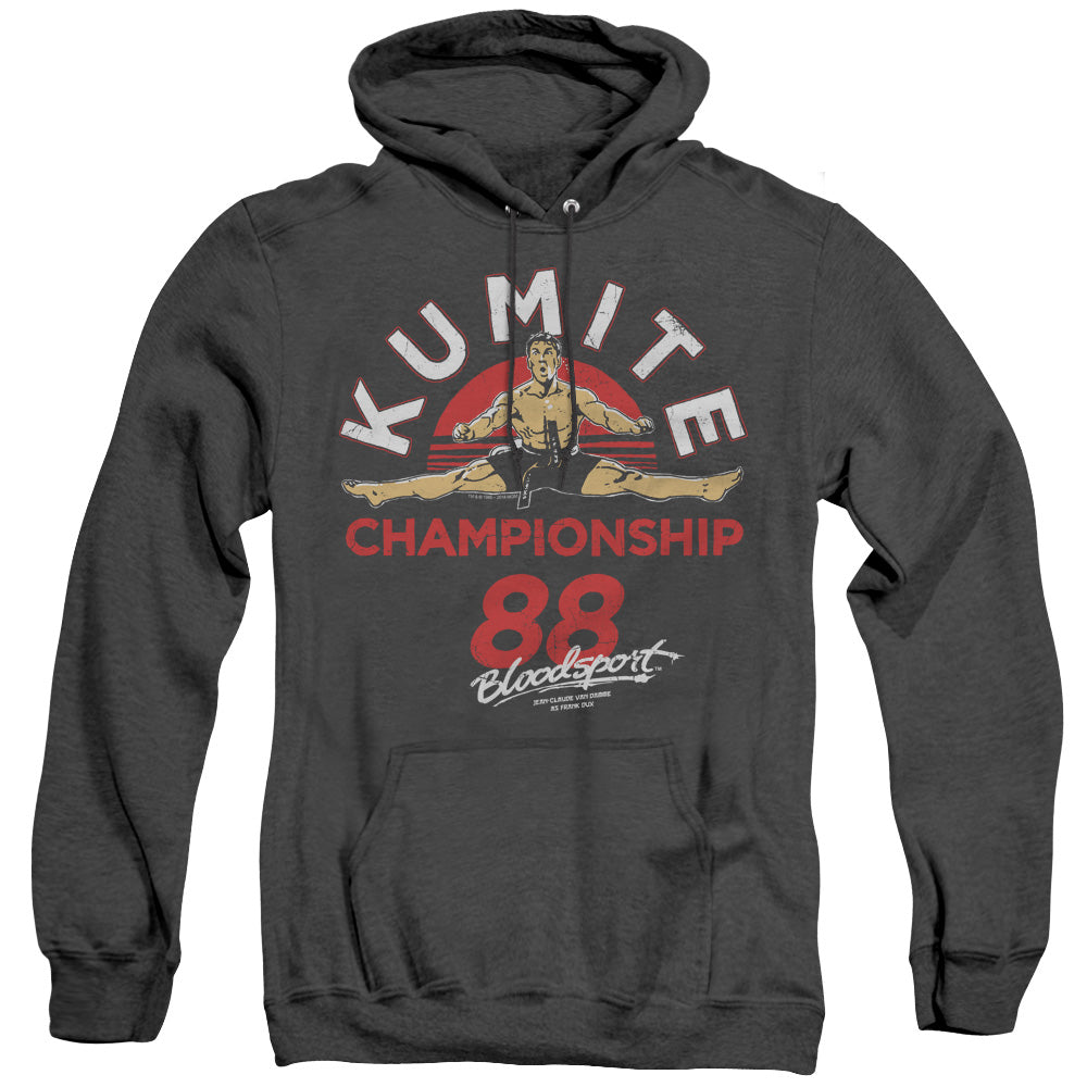 Bloodsport Championship 88 Heather Mens Hoodie Black Officially Licensed