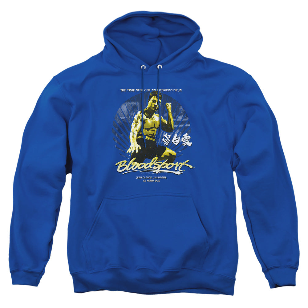 Bloodsport American Ninja Mens Hoodie Royal Officially Licensed