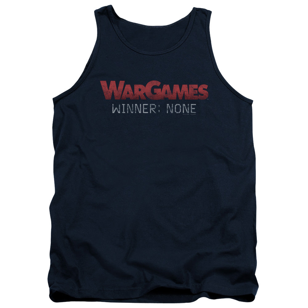 WarGames No Winners Mens Tank Top Shirt Navy Blue Officially Licensed