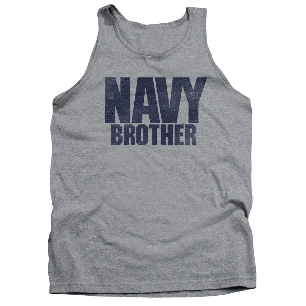 Navy Brother Mens Tank Top Shirt Athletic Heather Officially Licensed