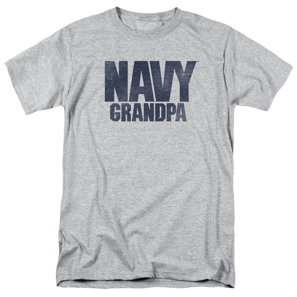 Navy Grandpa Mens T Shirt Athletic Heather Officially Licensed