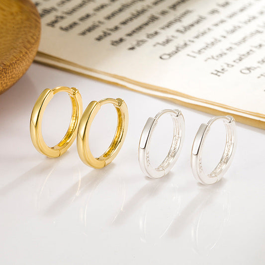 Women's Fashion Square Glossy Circle Ear Clip