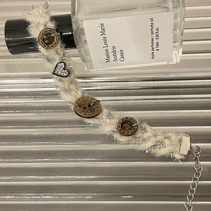 Love Star Button Stitching Bracelet