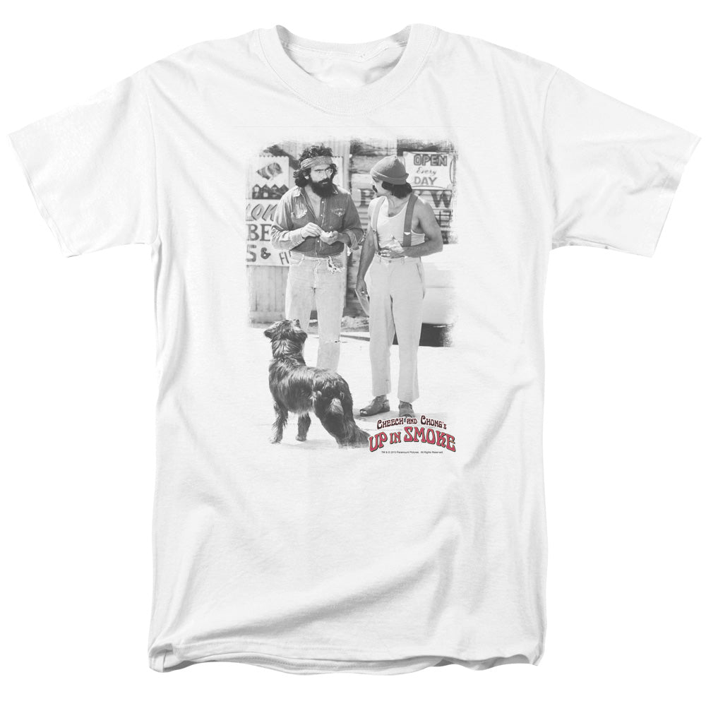 Up In Smoke Square Mens T Shirt White Officially Licensed