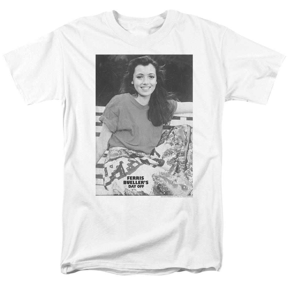 Ferris Bueller Sloane Mens T Shirt White Officially Licensed