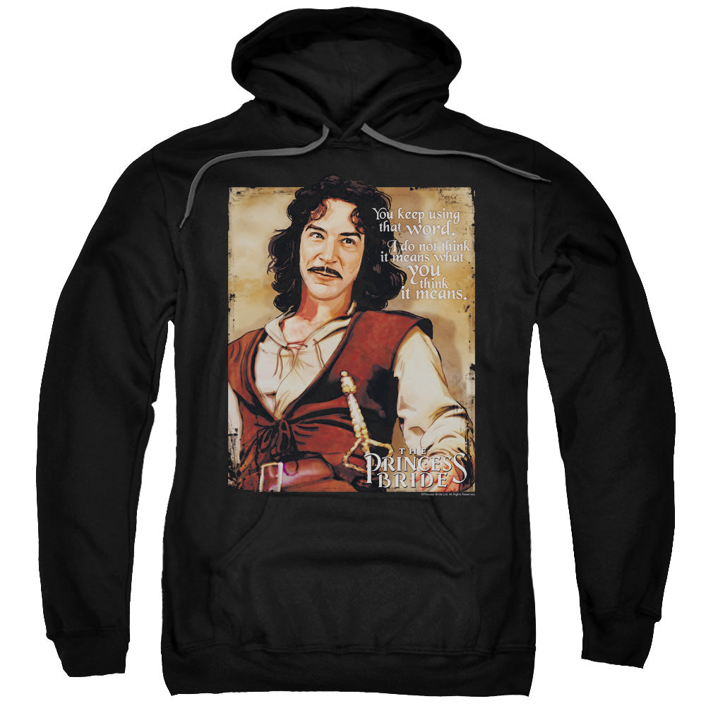 The Princess Bride Word Mens Hoodie Black Officially Licensed