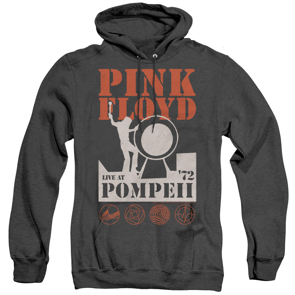 Pink Floyd Pompeii Mens Heather Hoodie Black Officially Licensed