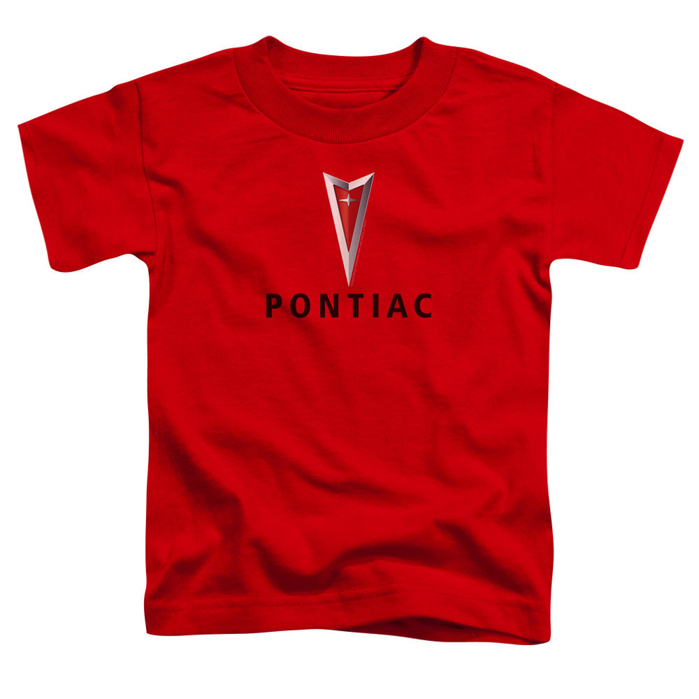 Pontiac Centered Arrowhead Toddler Kids Youth T Shirt Red