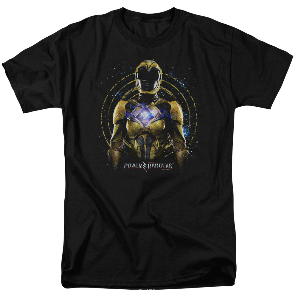 Power Rangers Yellow Ranger Mens T Shirt Black Officially Licensed
