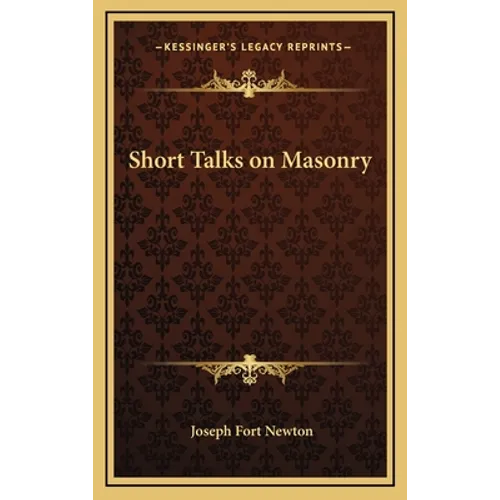 Short Talks on Masonry