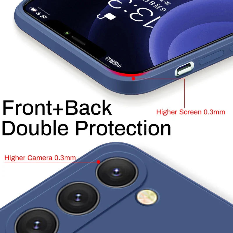 Personalized Custom Name Case For Samsung Galaxy S24 S23 S22 S21 Ultra Plus Liquid Silicone Cover